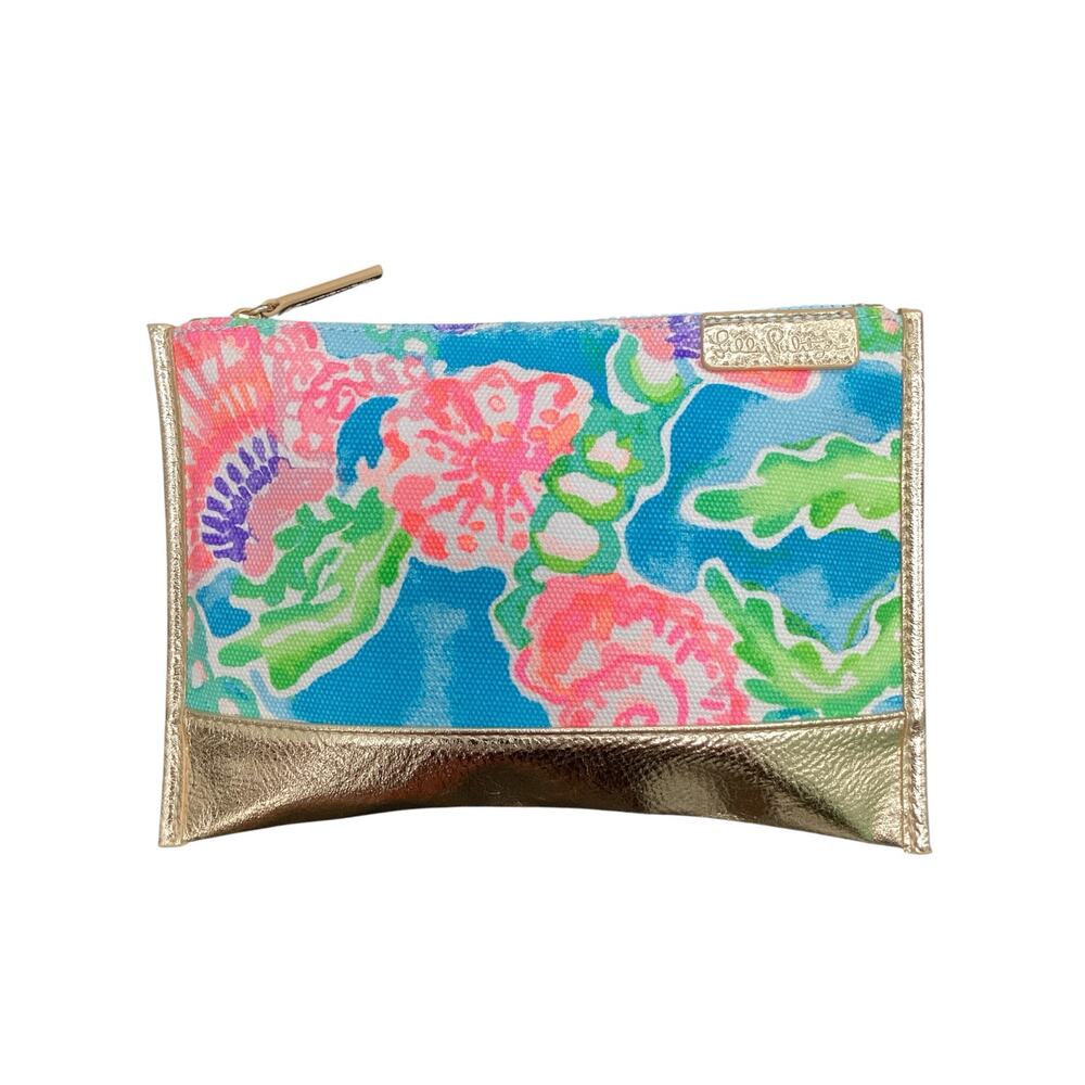 Lilly Pulitzer Pouch/ Cosmetic Bag Women’s 1 Size Fabric And Leather Multicolor